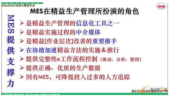 制学网图2|MES在精益生产管理所扮演的角色