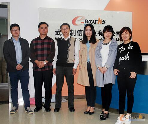 左1:优尼斯工业鄂东区宫总、左3优制网韩总、右1:三环成套电商部唐部长