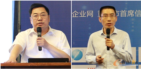 重庆长安汽车研发信息化总工 唐湘民  右 重庆延锋江森汽车部件系统有限公司信息技术部总监 李俊