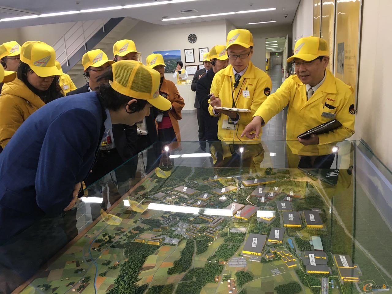 考察团参观FANUC