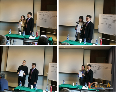 胥总向学员代表颁发结业证书