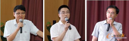 图5 从左到右：中国长江航运集团电机厂CIO张林    中国船级社质量认证公司武汉分公司项目经理王光荣    e-works咨询顾问童敏捷