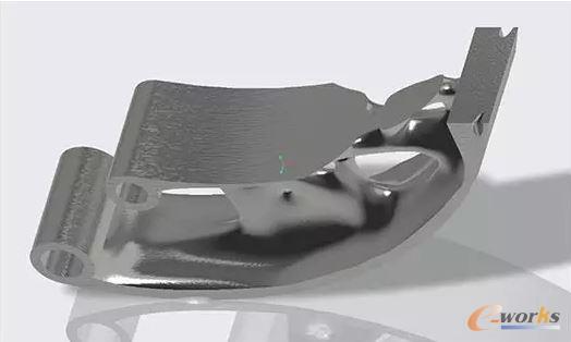 使用拓扑优化创建的渲染零件