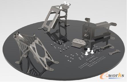 采用增材制造技术进行一体化设计的尾架将零部件数量从30个减少到1个