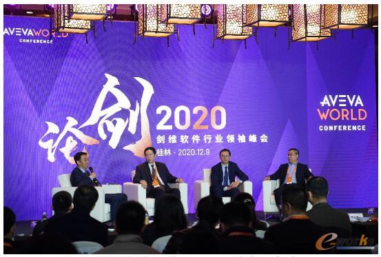 “论剑2020—剑维软件行业领袖峰会”高峰对话现场