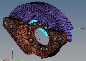 基于HyperWorks的制动钳安装板有限元分析