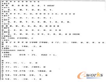 图6 NC文件转换成的NCI文件