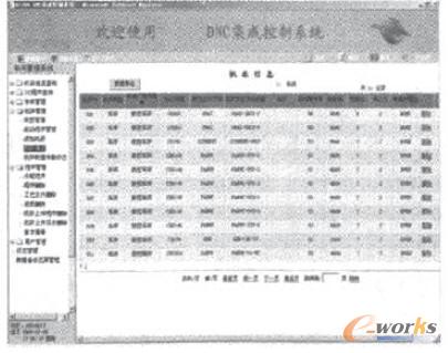 机床信息界面