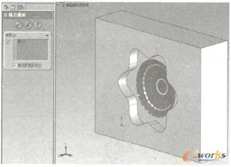 选用SolidWorks软件建立椭圆旋钮型腔模摸型