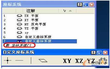 新建坐标系统CS