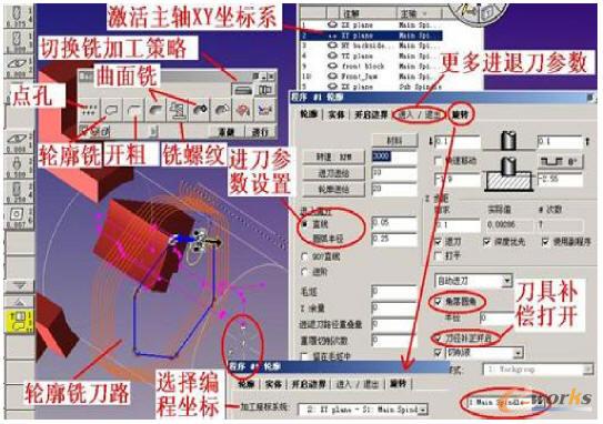 铣加工编程策略对话框