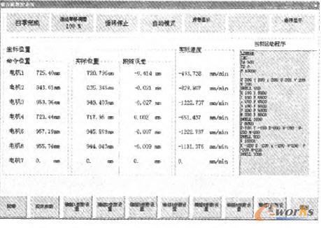 组合机数控系统的主界面