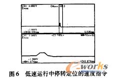 速运行中停转定位的速度指令