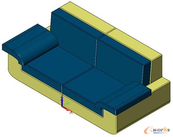 图22 坐垫靠背扶手调色