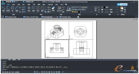 中望CAD2018:新增轮廓功让三维图形快速转cad快维3画图片