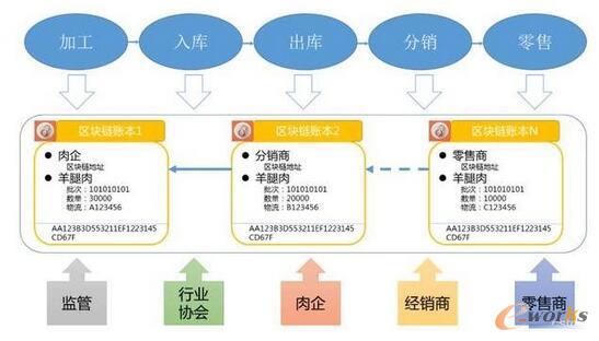 肉类产品溯源链结构