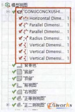 模型视图中的工艺信息