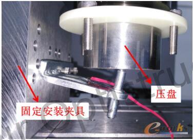 中铰链轴向承载测试现场图