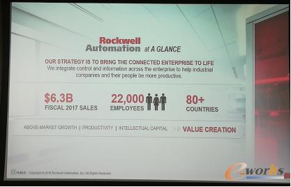 工作人员介绍了罗克韦尔自动化发展情况