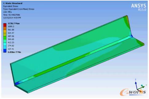 某一时刻应力云图