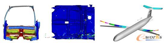 汽车碰撞与机翼模态分析