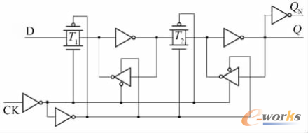 C2 MOS结构D寄存器原理图