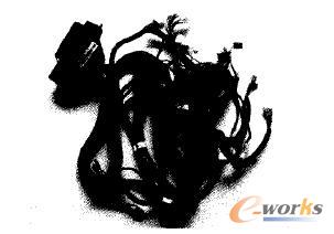 推土机地板架线束