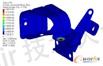 电动真空泵隔热罩热分析结果