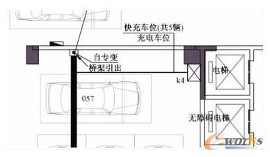 直流充电桩布置示意图