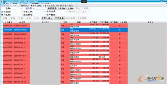 车间触屏管理:按作业计划反馈