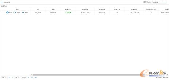 移动端直播列表