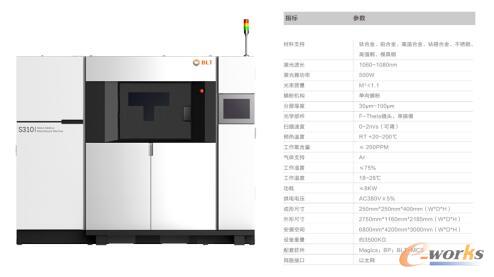 铂力特金属增材制造设备——BLT-S310