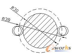  图5—3通过缩放刀补精确控制加工零件轮廓