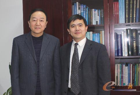 李伯虎院士和黄培博士合影