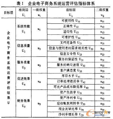 企业电子商务系统运营评估应用方法_it绩效_c
