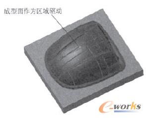 图9精铣选择的区域
