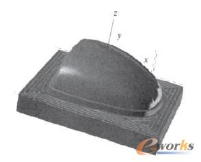 图15分型面半精加工刀具轨迹
