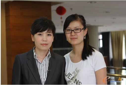 梁总与中央电视台记者合影