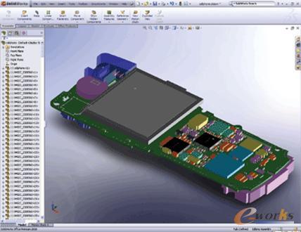 图13. SolidWorks中的ECAD模块