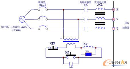 主回路输入侧的电路图