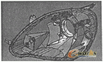 车图纸模具设计_尺寸创新数字化(PLM)_CAD_CAD产品车灯变小突然图片