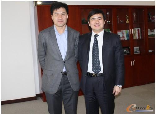 黄培博士与用友软件股份有限公司执行总裁李友先生的合影