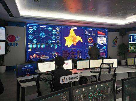 图2 中车铺镇数字化工厂生产运营监控室