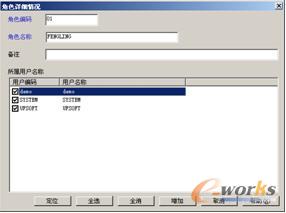 “角色详细情况”对话框