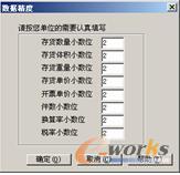  “数据精度”对话框