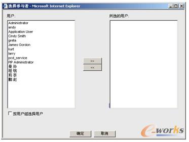 图6-6  选择参与者对话框