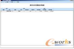 “库存与存货期初对账表”界面