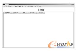 “应付科目”设置界面