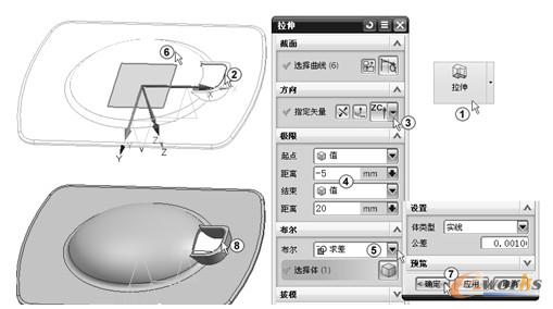拉伸轮廓