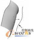 图7-52  控制曲线为相切曲线